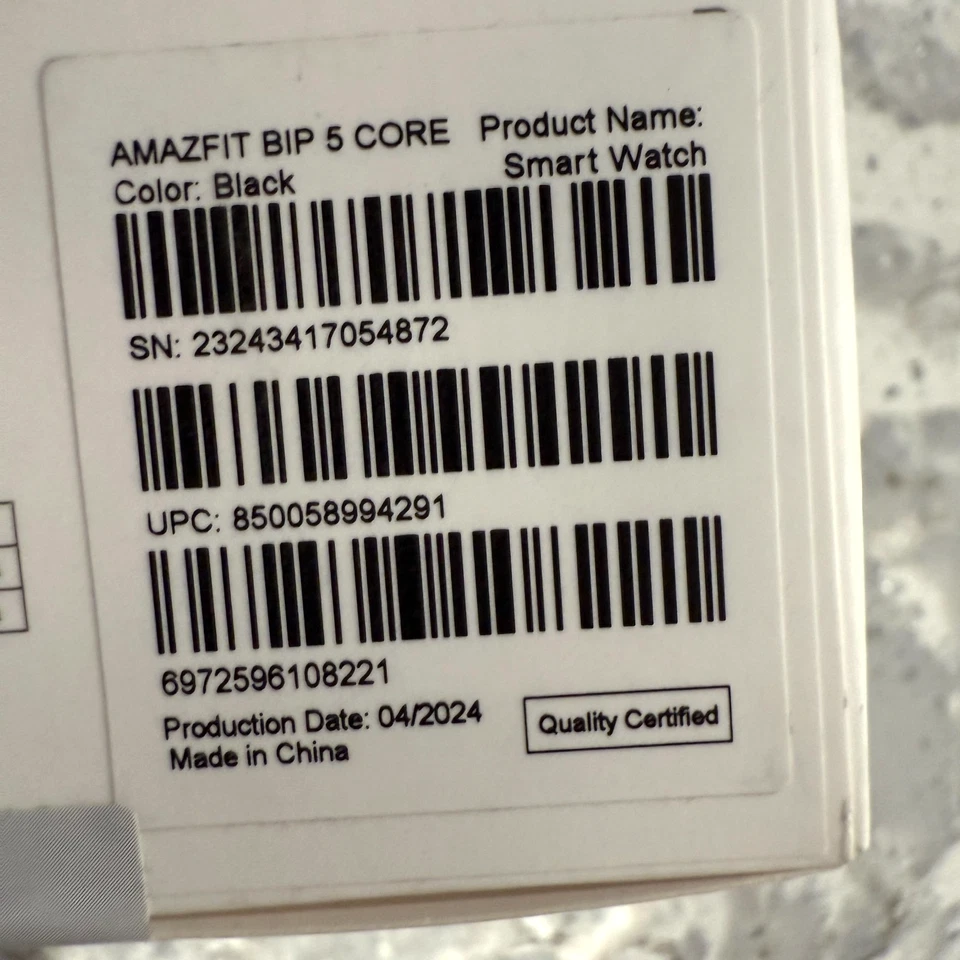 Amazfit Bip 5 Core Fitness Tracker Black Heat Rate Sleep Monitoring Waterproof - Image 4 of 4