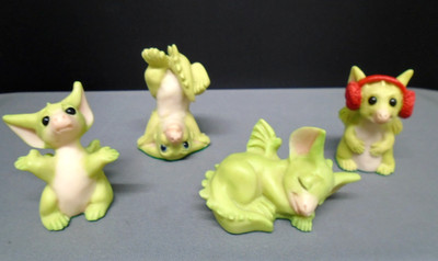 pocket dragons 'BUNDLE OF 4 EARLY DRAGONS' 1993/4/5 Mint condition. Unverpackt