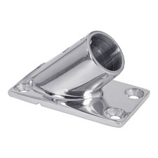 White Water 6856S  316 Stainless Steel Rectangular Rail Base  1" Tubing  45 