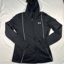 Under Armour Women’s AllSeasonGear Full Zip Hooded Jacket Black Size Large