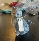 Cat Kitten Putz Animals 1910 Christmas Holiday Rare Bisque Japan — photo 1