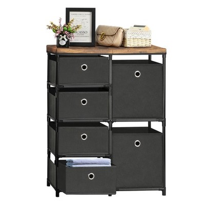 Clothes Storage Organizer, Small Fabric Storage Chest with 6 Drawers for Bedroom
