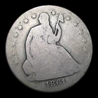 1861-O Seated Liberty Half Dollar Silver  ---- Nice Condition Coin ---- #KK673