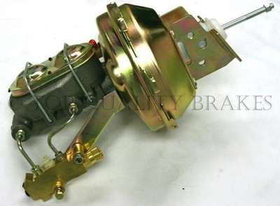 64 72 GM A F X Body 9'' Zinc Power Brake Booster Master Drum Drum Conversion Kit