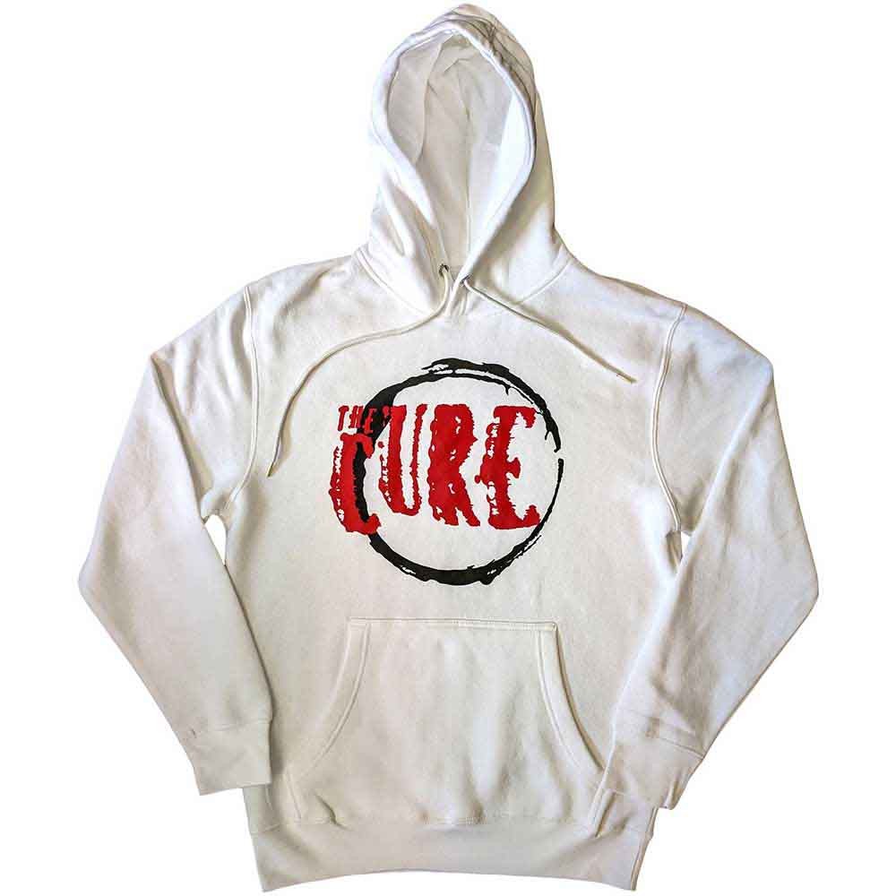 The Cure Hoodie Circle Band Logo new Official Unisex White