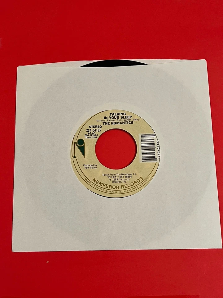 The Romantics Talking In Your Sleep/I'm Hip 7" 1983 Nemporer ZS404135 - Image 3 of 3