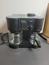 Krups #867 Cafe Bistro 4-Cup Espresso Maker / 10-Cup Coffee Machine Black