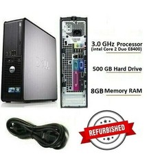 DELL Desktop W/ Windows 10 Pro OPTIPLEX WIFI DVD-RW 3.0GHz 8GB Ram 500GB HDD