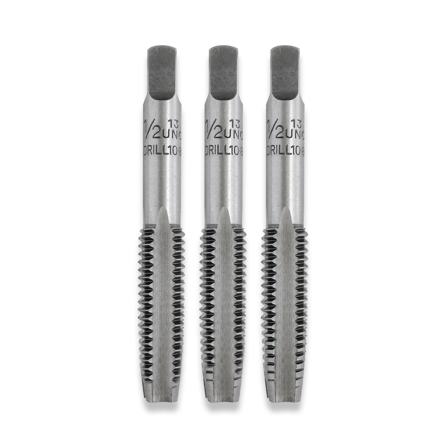 1/2"" UNC THREADING TAPS SET OF THREE 1/2 X 13TPI UNC RDGTOOLS
