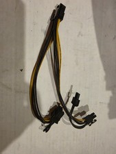 2 pack PCI-E 6-pin to 2x 6 2-pin 6-pin/8-pin Power Splitter Cable PCI Express
