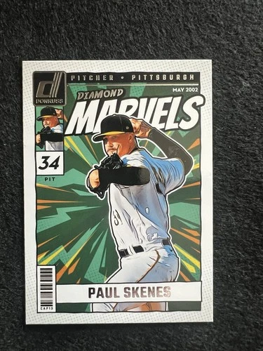 2024 Panini Donruss Diamond Marvels Paul Skenes #8 (RC) Pittsburgh Pirates