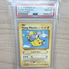 pokemon flying pikachu card Pokemon Flying Pikachu 110/108 (2016) SGC 9 main image 0