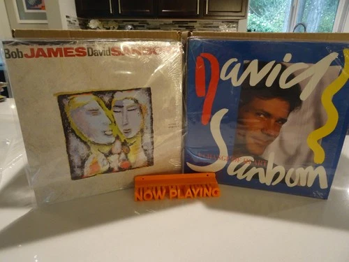 LOT OF 2 - BOB JAMES/DAVID SANBORN--DOUBLE VISION- HEART VINYL RECORD LP EX/VG+