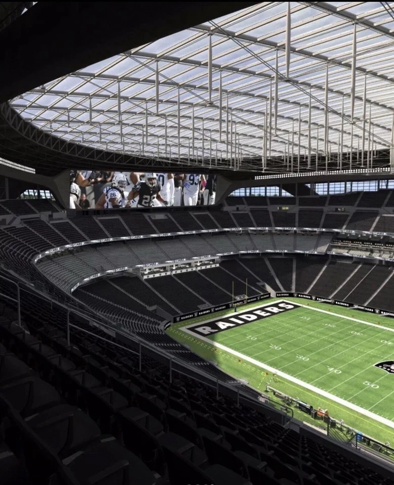 RAIDERS VS GIANTS 2 Tix ALLEGIANT Sec 409 Row 15 Seats 21-22 Dec 27 or 28 TBD - Image 4 of 4