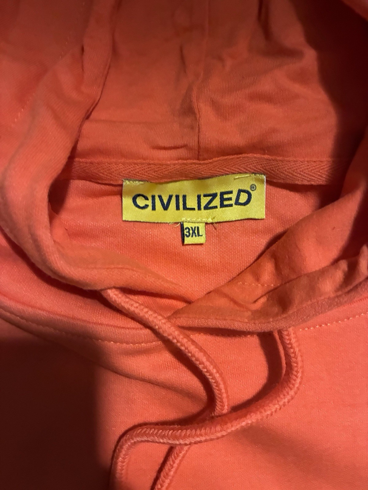 Civilized Members Only Hoodie, Size 3x, Orange, Brand New With Tags image 5