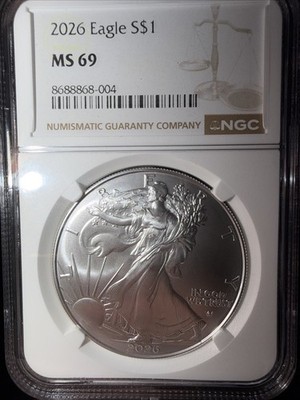 2026 American Silver Eagle MS-69 NGC | eBay