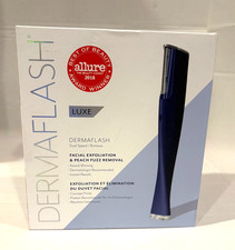 DERMAFLASH LUXE 2-Speed Facial Exfoliation Peach Fuzz Removal Device Blue