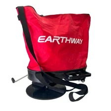 EARTHWAY Nylon Bag Seeder/Spreader 25lbs Cap w/ Built-in Stand+Shoulder Strap