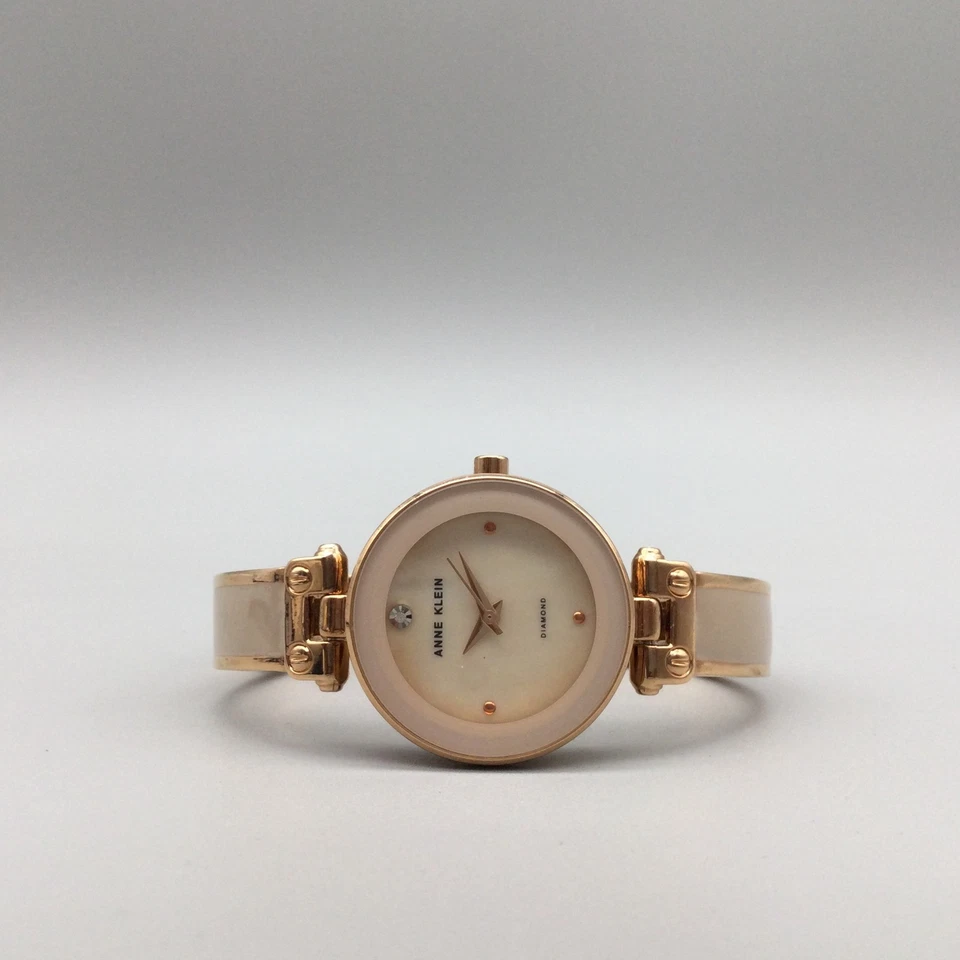 Anne Klein Diamond Accent Women's Watch 28mm Rose Gold Stainless Steel Band - Image 4 of 4