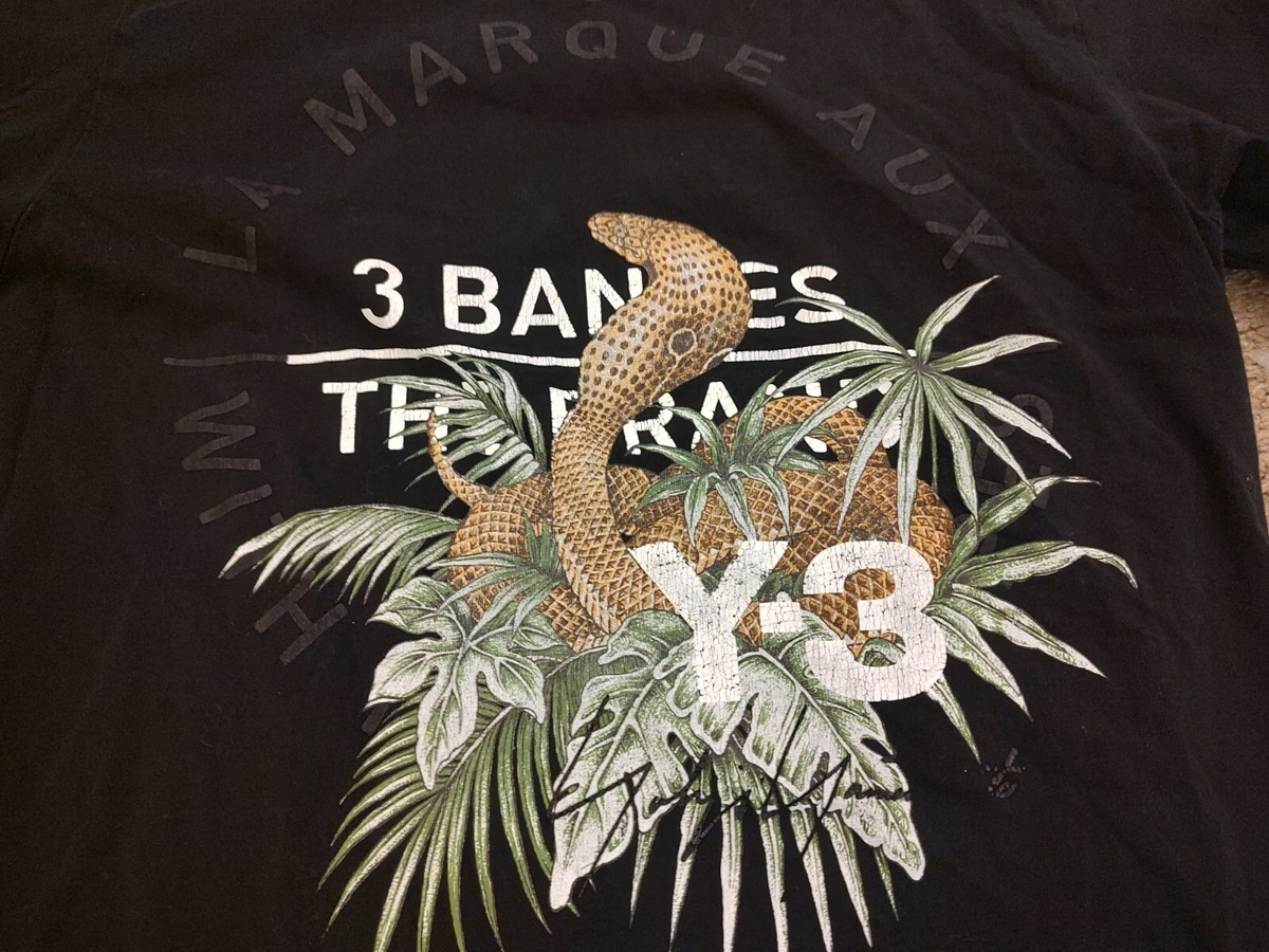 【ヨウジヤマモト】THREE-HEADED SNAKE T-SHIRT 20/COTTON JERSEY THREE-HEADED SNAKE T-SHIRT – THE SHOP YOHJI