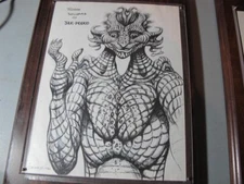 Fanzine Comic Artist Devoe B&W Print Robin Williams Jer-Deeko Lizard Monster '86