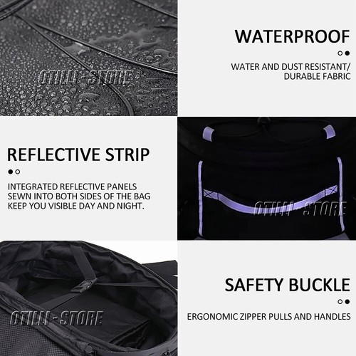 For PAN AMERICA 1250 S Motorcycle Waterproof Bag Travel Tool Tail Pocket - Picture 6 of 9