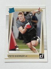 2021 Panini Donruss Football Rated Rookie - Pete Werner RC - New Orleans Saints