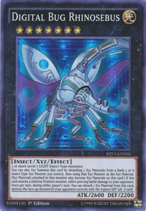 Digital Bug Rhinosebus - SHVI-EN056 - Super Rare - 1st Edition x3 - Near Mint