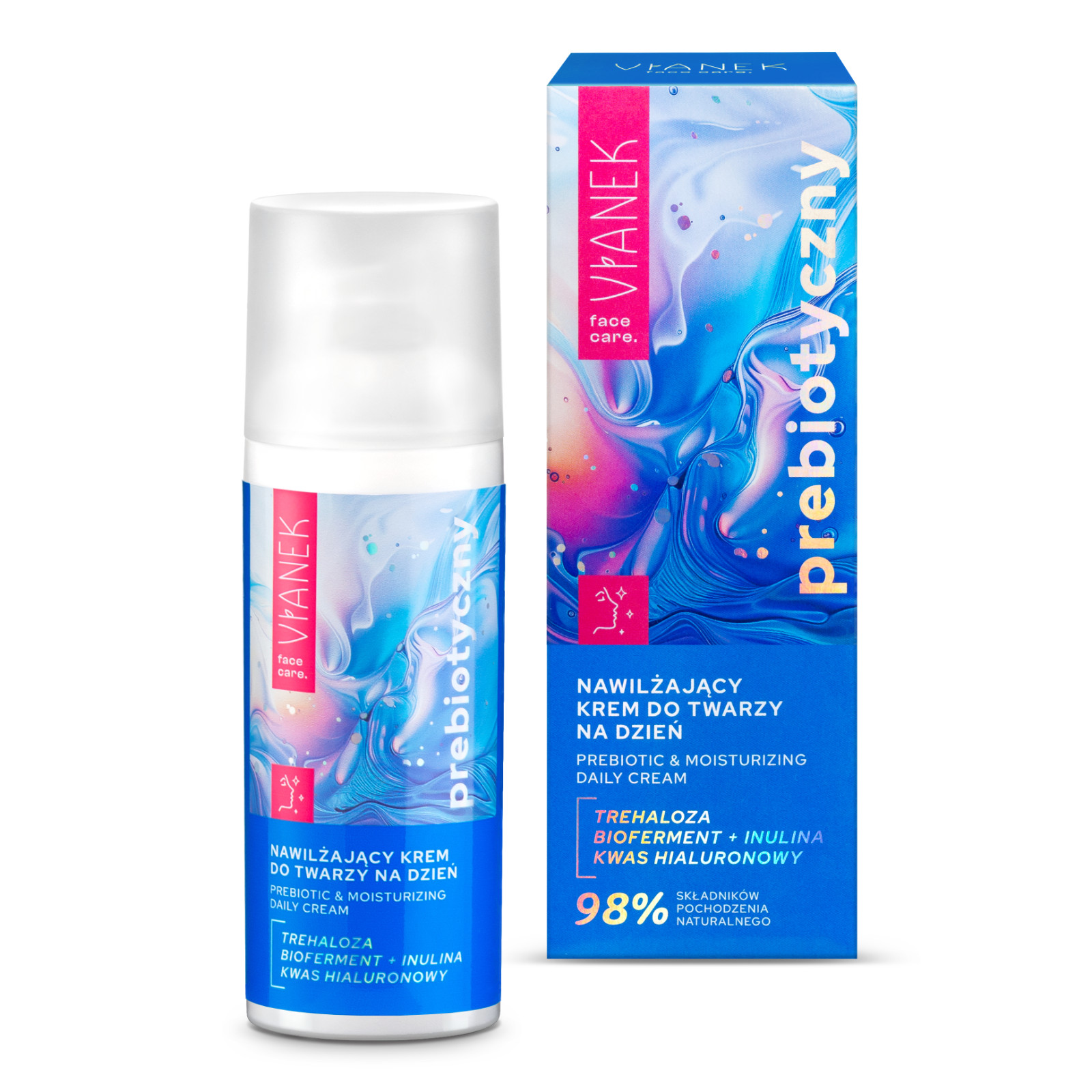 VIANEK Prebiotyczny Nawilzajacy krem do twarzy na dzien