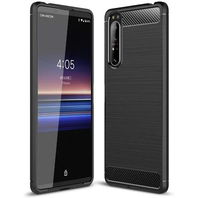 Schutzhülle Für Sony Xperia 10 III Handy Hülle Tasche Cover Case Schwarz Matt