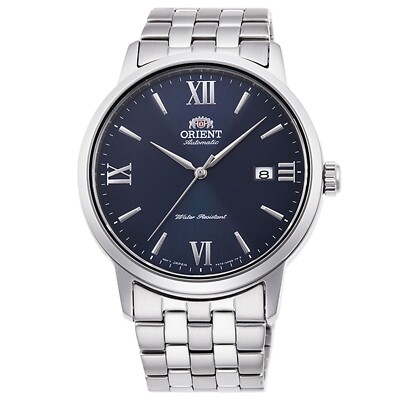Orologio orient automatico uomo bambino automatic argento da polso analogico g