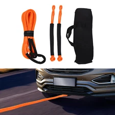 20ft Towing Ropes with Soft Shackles Elasticity Recovery Rope Road Recovery Kit