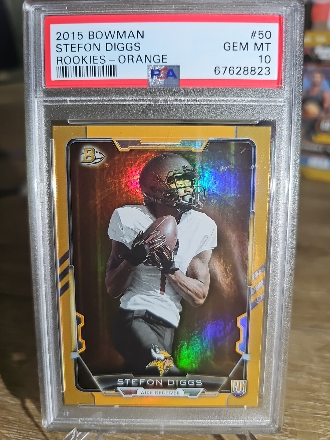 Stefon Diggs Bowman Rookies #50 Orange