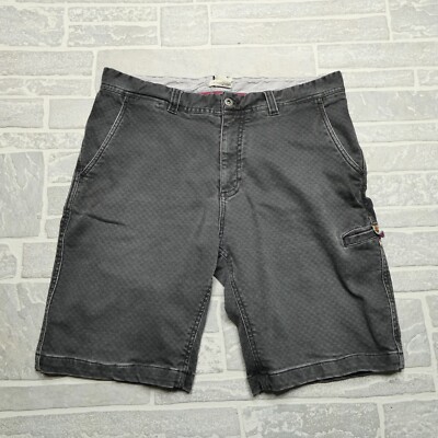 Carbon 2 Cobalt Shorts Mens Size 36 Gray Canvas Chino Cargo Stretch Waist