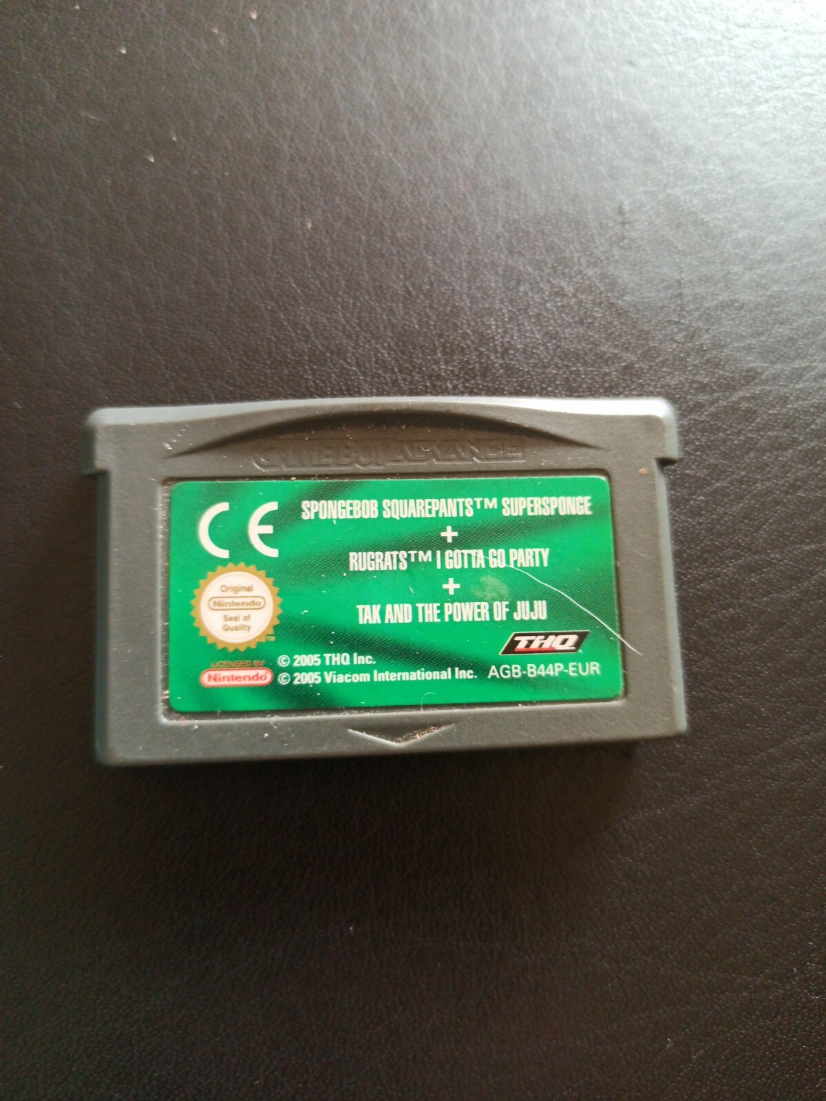 GAMEBOY ADVANCE 3 JEUX IN 1 BOB L'EPONGE/Les Razmoket/Tak Et Le Pouvoir De Juju 