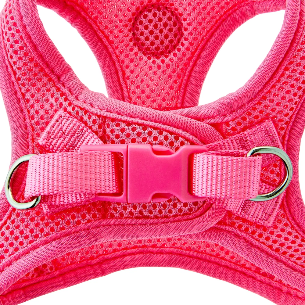 Dog Harness, Mesh Adjustable, Reflective Dog Walking Pet Harness, Pink Dog Harness, Mesh Adjustable, Reflective Dog Walking Pet Harness, Pink