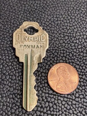 Vtg Antique Art Deco OLYMPIC Key Vim Car Sales Co Los Angeles California FOXMAN