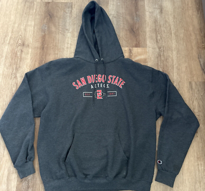 #ad Black San Diego State Aztecs Champion Hoodie Sweatshirt Size Medium $24.95