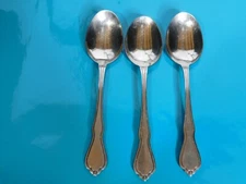Oneida SSS  Trinity Oval Place Soup Spoons Set of 3