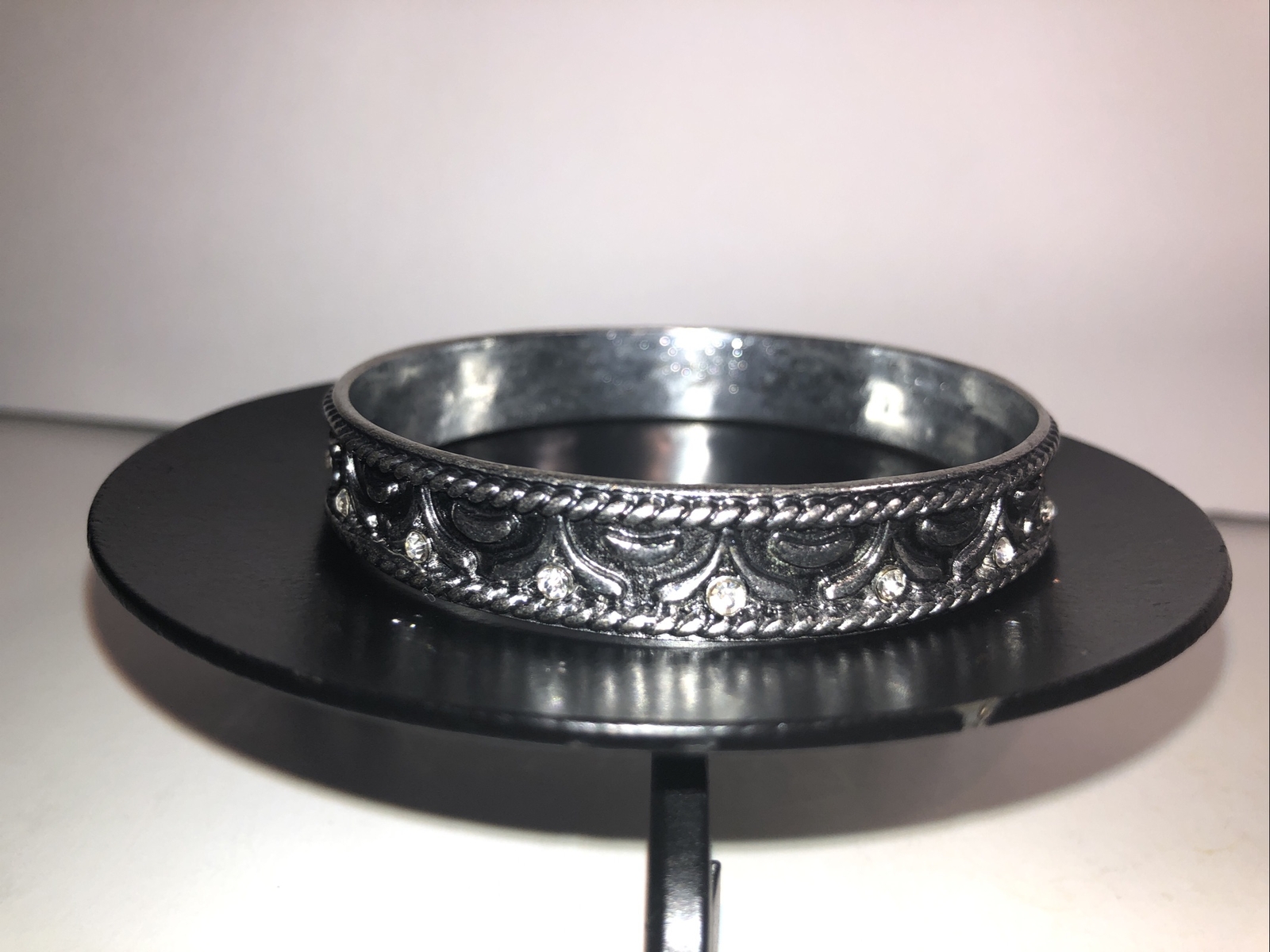 Bangle Bracelet Silver Tone Boho Statement Piece … - image 19