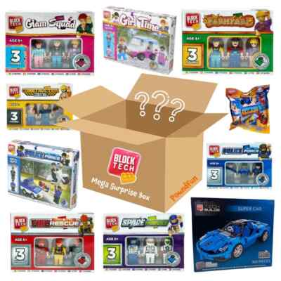 Block Tech Mega Überraschungsbox Überraschungsblock Technikbegeistertes Kind spannendes Geschenk