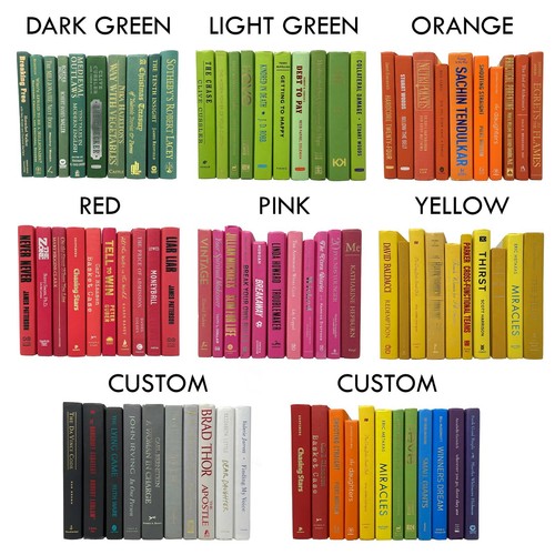 Modern Hardback Books | Decorative Books By Color | PRICE is per FOOT - Picture 1 of 71