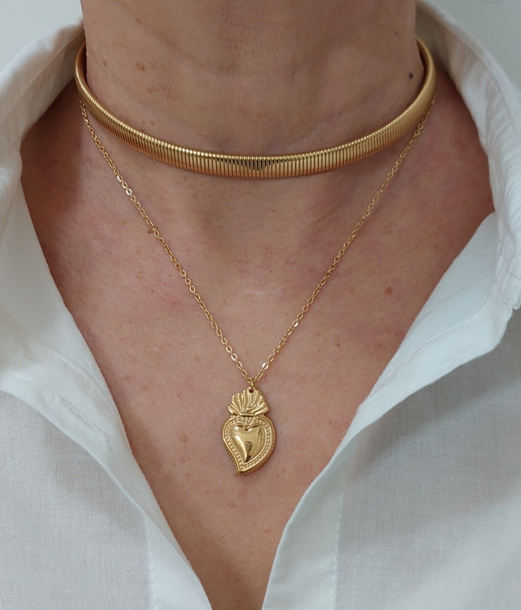 Collana Chiama Angeli Con Ciondolo Sfera Sostituibile - Acciaio Inox, Campanellino Colorato, 70 Cm - Foto 6