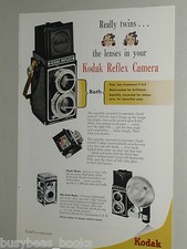 1948 KODAK advertisement page, Eastman Kodak Reflex camera, twin lens, print ad