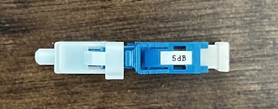 Amphenol Fiber Optic Product 956-130-5305 Attenuator LC/UPC 5dB W/ Release Latch