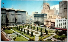 Postcard - Union Square, San Francisco, California, USA