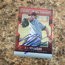 A.J. Vanegas Signed 2014 Panini Elite Extra Edition Auto Los Angeles Dodgers