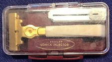 Vintage Eversharp Schick Injector Safety Razor w/Blade Dispenser In Case 