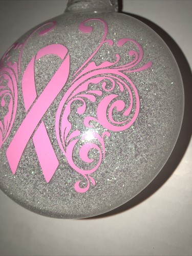 Breast Cancer Awareness 4 inch Handmade Ornament New Benefits Charity - Picture 5 of 10