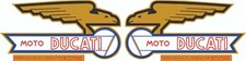 STAR SAM® KIT ADHÉSIFS LOGOS DUCATI DÉPÔT STICKERS MOTO motos classiques